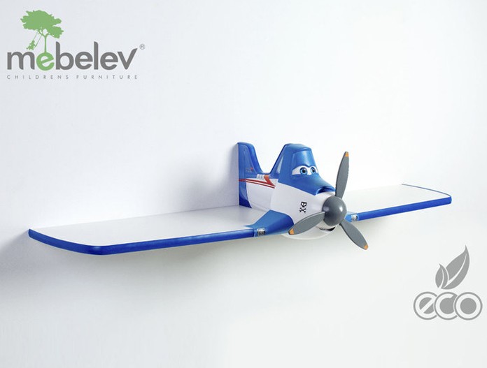 Полка одноярусная "Дасти 1" синяя