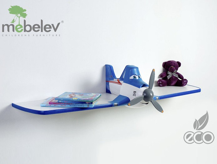 Полка одноярусная "Дасти 1" синяя