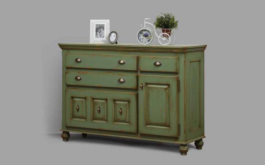 Комод Бьёрт  на круглых ножках 1-49