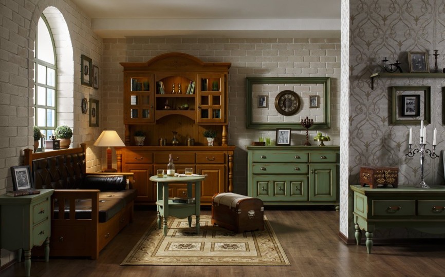 Комод Бьёрт  на круглых ножках 1-49