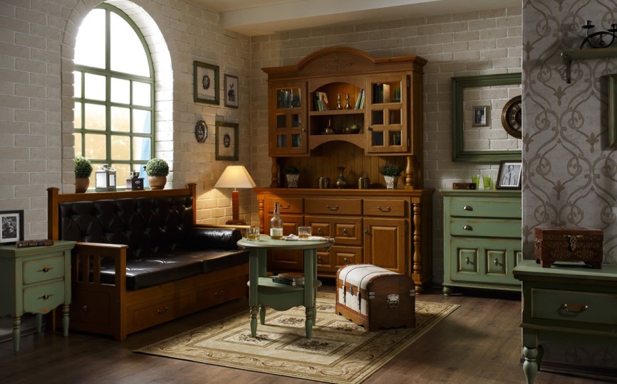 Комод Бьёрт  на круглых ножках 1-49