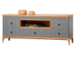 Тумба ТВ Грета №7 широкая с центральной нишей