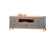 Тумба ТВ Грета №7 широкая с центральной нишей