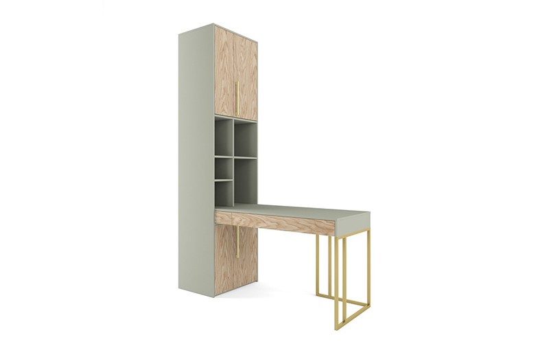 Стол письменный со стеллажом угловой Тури Орегано