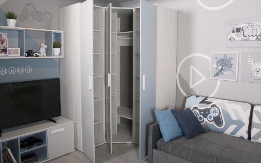 Шкаф угловой ШУ "Румика SKY"