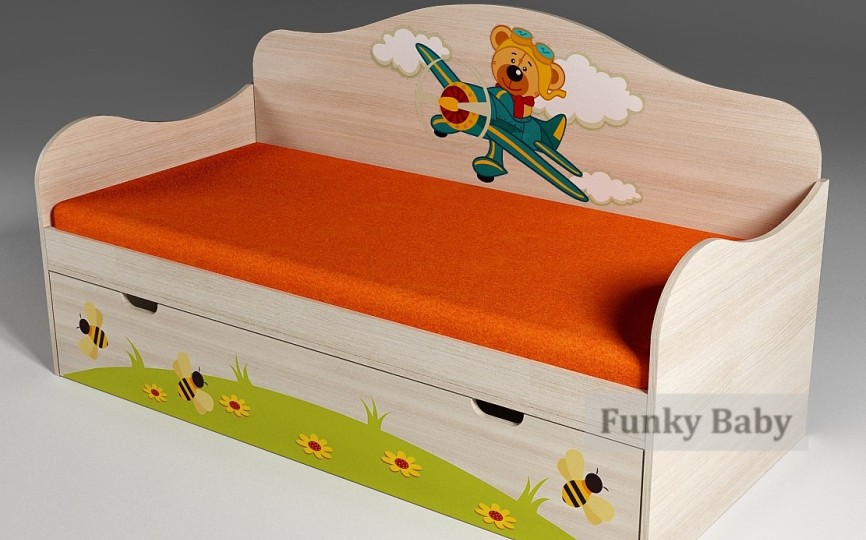 Детская кровать для мальчика "Самолет"