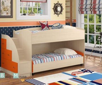 Детская двухъярусная кровать "Дюймовочка-4/2" Детская двухъярусная кровать "Дюймовочка-4/2"