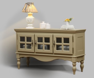 Комод Бьёрт с полками на высоких ножках 1-51