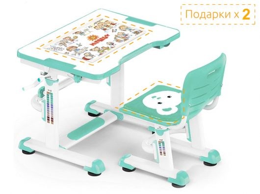 Комплект парта и стульчик Mealux BD-09 Teddy