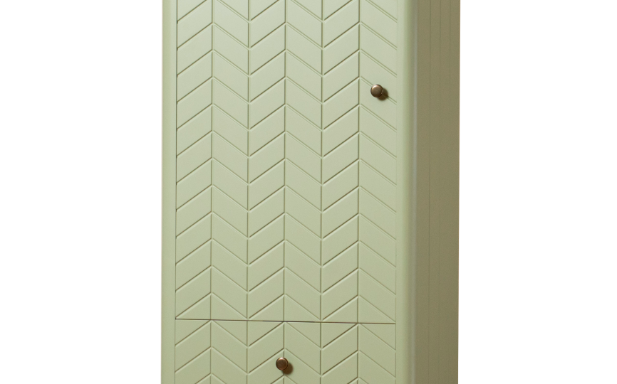 Шкаф Грета №3, 4 однодверный низкий с двумя ящиками