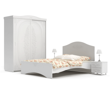 Набор мебели для спальни Ассоль № 1 Белый