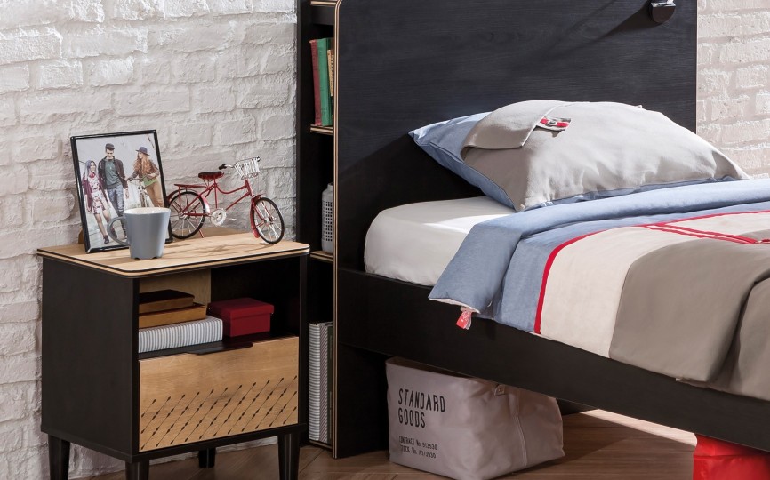 Тумбочка прикроватная "Black", BL-1601