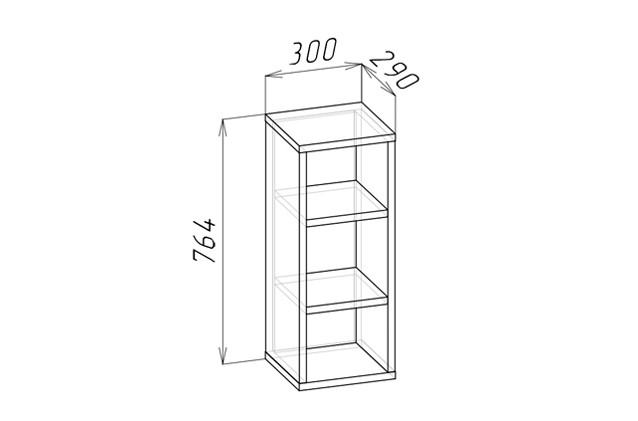 Полка вертикальная "Смарти" Полка вертикальная "Смарти"