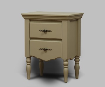 Тумба Бьёрт два ящика на высоких ножках 1-52