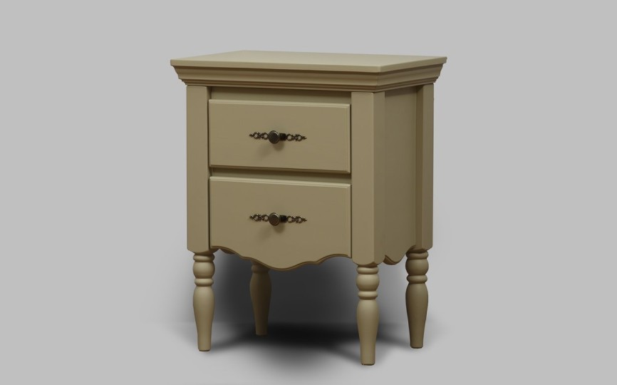 Тумба Бьёрт два ящика на высоких ножках 1-52