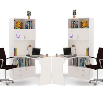 Стол-стеллаж "Pirates" для девочки правый или левый Стол-стеллаж "Pirates" для девочки правый или левый