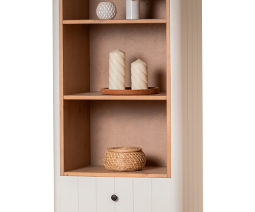 Шкаф Грета №5 с открытыми полками и двумя ящиками