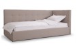 Мягкая кровать "Валерия"-90 beige