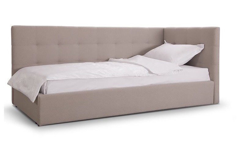 Мягкая кровать "Валерия"-90 beige