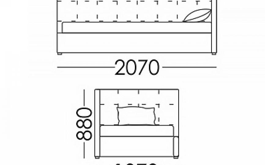 Мягкая кровать "Валерия"-90 beige
