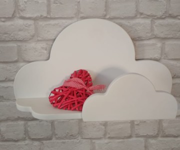 Полка "Облачко" белая