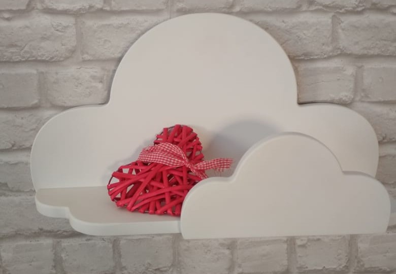 Полка "Облачко" белая
