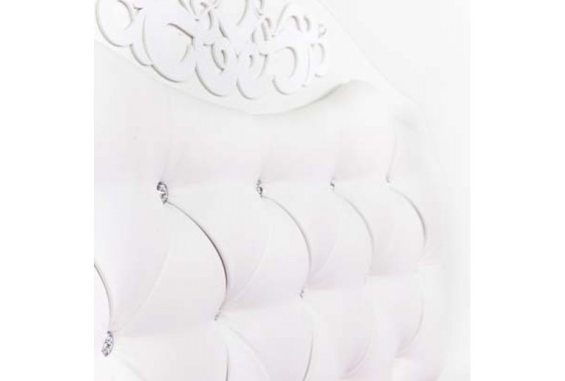 Кровать классик "Princess" №1 белое или розовое изголовье 