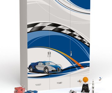 Шкаф 3-х дверный Ламан для мальчика Шкаф 3-х дверный Ламан для мальчика