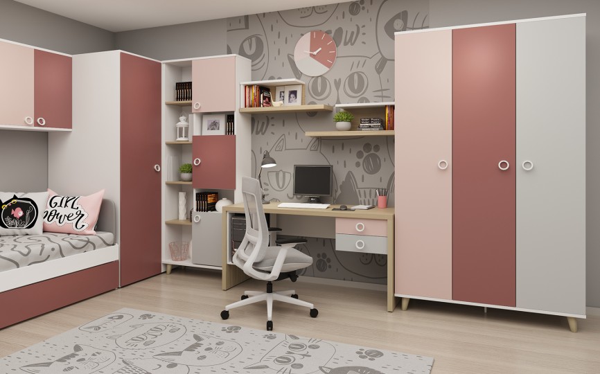 Детская комната Смарти Пинк
