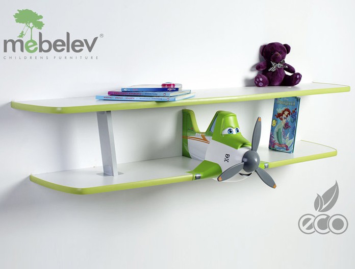 Полка двухъярусная "Дасти 2" зеленая