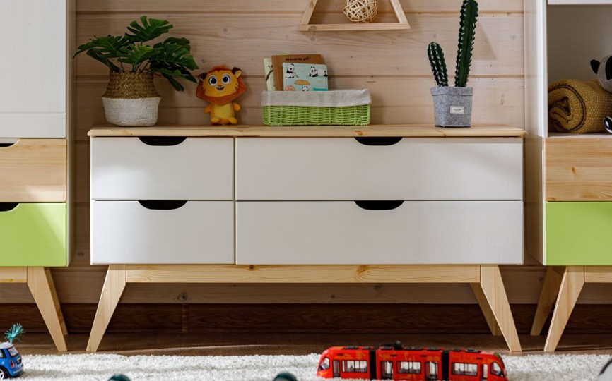 Комод - тумба для ТВ Тимберика Кидс №14 на ножках