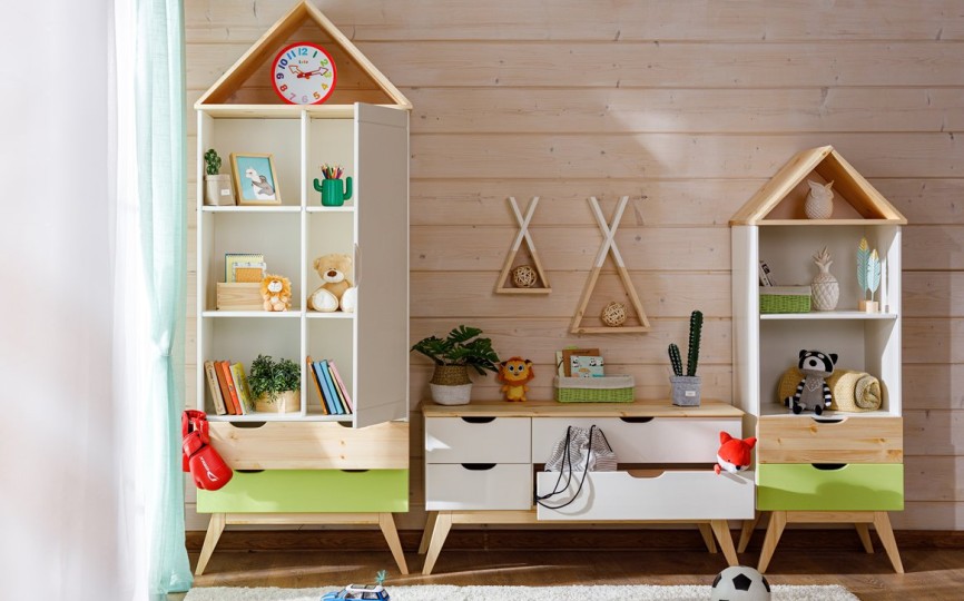 Комод - тумба для ТВ Тимберика Кидс №14 на ножках