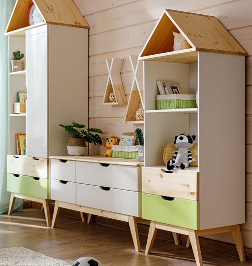 Комод - тумба для ТВ Тимберика Кидс №14 на ножках