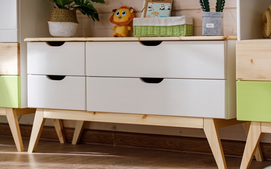 Комод - тумба для ТВ Тимберика Кидс №14 на ножках