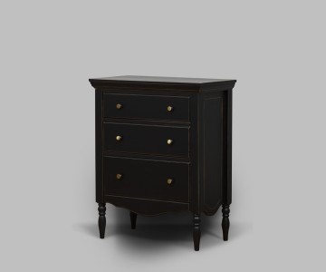 Тумба Бьёрт три ящика на высоких ножках 1-54