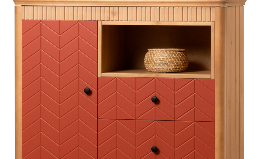 Комод Грета №10, 15, дверь, ниша, два ящика