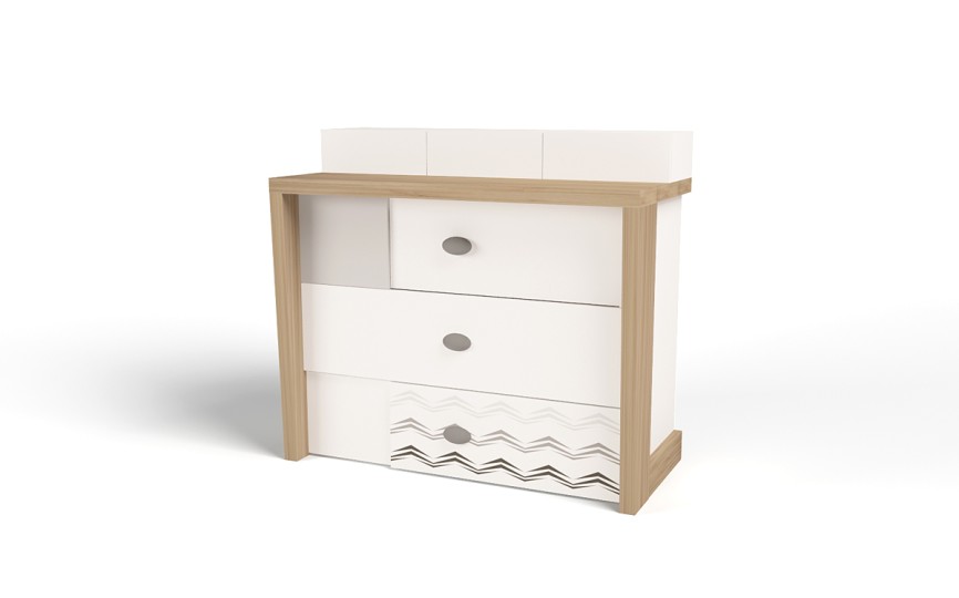 Комод MIX OCEAN (голубой или кремовый)