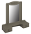 Полка с зеркалом Ассоль Плюс АС-38 