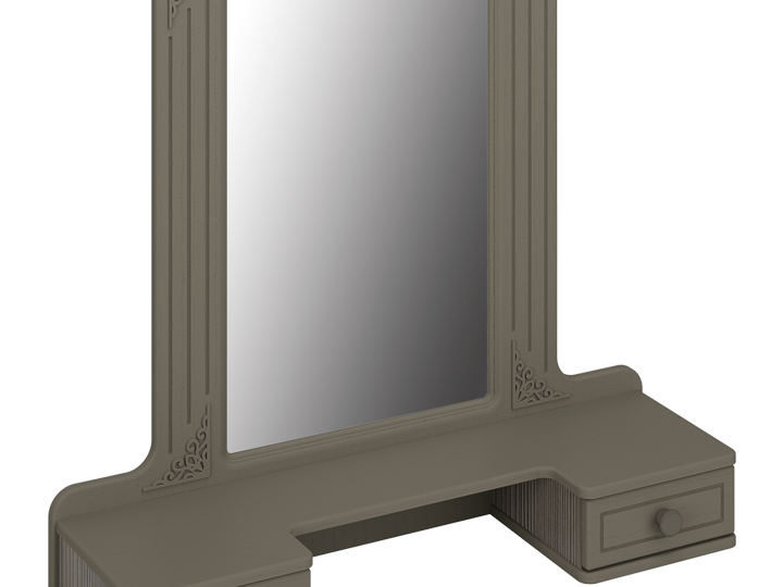 Полка с зеркалом Ассоль Плюс АС-38 Полка с зеркалом Ассоль Плюс АС-38