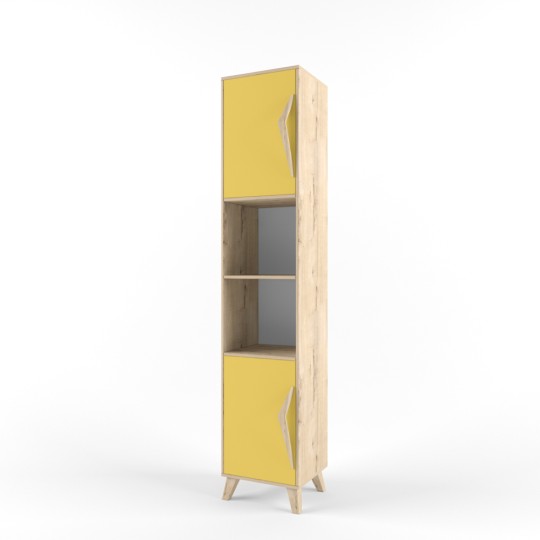 Стеллаж узкий "Два плюс Два" (корпус дуб ирландский)