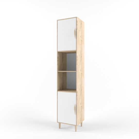 Стеллаж узкий "Два плюс Два" (корпус дуб ирландский)