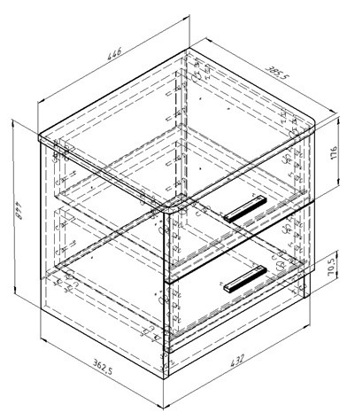 Тумба ДЕЛЬТА Лофт 24.11 Irish