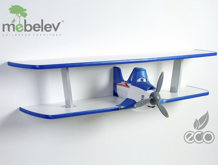 Полка двухъярусная "Дасти 2" синяя