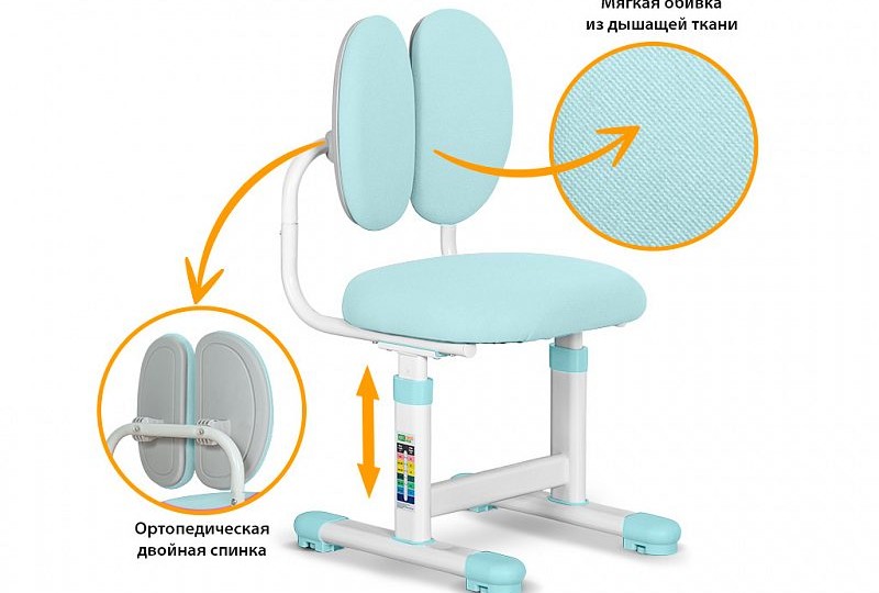 Комплект парта и стульчик EVO BD-20, с лампой