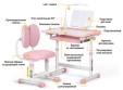 Комплект парта и стульчик EVO BD-20, с лампой