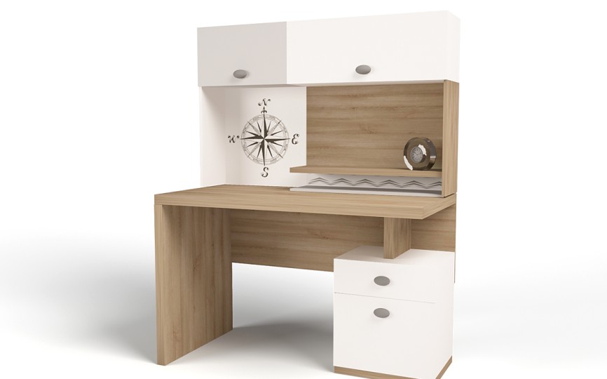 Стол письменный MIX OCEAN (голубой или кремовый)