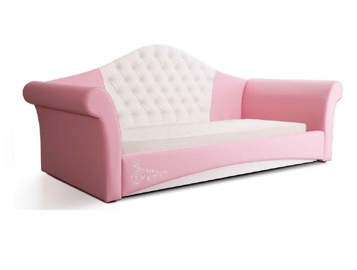 Мягкая кровать "Рапунцель-Люкс" (розовая)