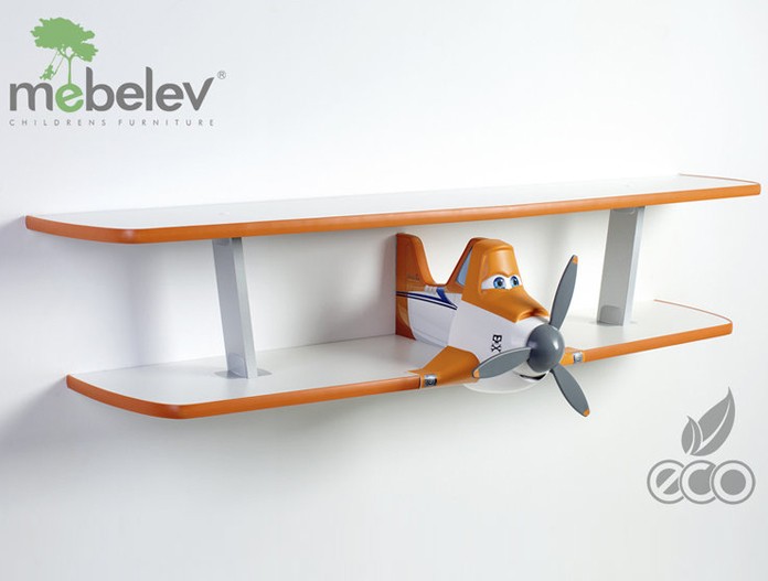 Полка двухъярусная "Дасти 2" оранжевая