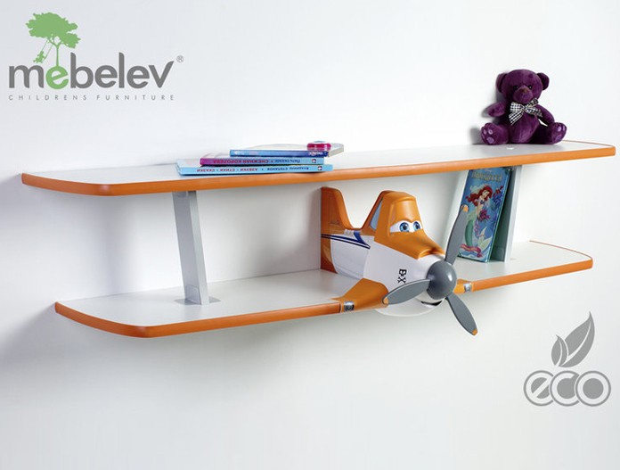 Полка двухъярусная "Дасти 2" оранжевая