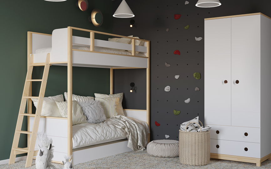 Лесенка деревянная боковая